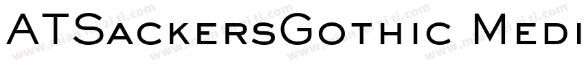 ATSackersGothic Medium字体转换